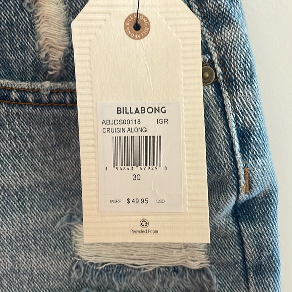 Billabong Jean shorts. NWT. Size 30 - Picture 3 of 3